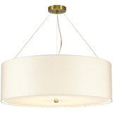 Elstead Lighting Elstead Lightbox Pearce 30" valjasta viseča svetilka s stropno ploščo iz starane medenine, (22098414) | Shoptok.si