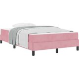  Postelja z vzmetnico z vzmetnico Roza 120 x 220 cm blago, (5000123663) | Shoptok.si