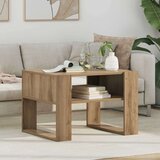  Klubska miza Umetni hrast 66 x 53 x 45 cm Konstruiran les, (5000121397) | Shoptok.si