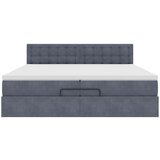 vidaXL okvir kreveta s madracima tamnosivi 200x200cm baršunasti | shoptok.hr