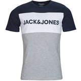 Jack & Jones Majice s kratkimi rokavi JJELOGO BLOCKING TEE Večbarvna | Shoptok.si