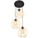  Luster na sajli MERCURE 3xE27/15W/230V zlatna/crna | Eponuda.com