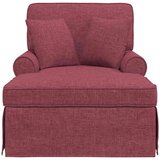  Naslonjač z krilom Vinorodna rdeča 91 x 157 x 91 cm blago, (5000133119) | Shoptok.si