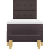  Krevet s opruga kutije Tamno smeđa 190 x 90 cm tkanina | shoptok.hr