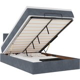 Maison Chic Otomanski Posteljni okvir - Dvoposteljna postelja - Zakonska postelja z vzmetnico siv 120x200 cm žamet-J1775, (21768474) | Shoptok.si