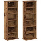 Cd ormar 2 kom. Staro drvo 60 x 17 x 92 cm Konstruirano drvo | shoptok.hr
