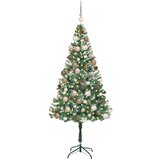 vidaXL Umestno božično drevo med 300 LED Zelena 180 cm PVC in Jeklo | Shoptok.si