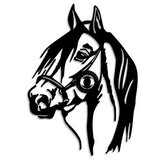 Opviq horse black wall lamp | ePonuda.com