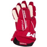 CCM Hokejske rokavice JetSpeed FT680 Junior, črno-bele, velikost: 12, (20782313) | Shoptok.si