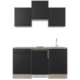Flex-Well Majhna Kuhinja Capri, Črna, Hrast | Shoptok.si