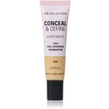 Makeup Revolution Conceal & Define matirajoči tekoči puder odtenek F9.2N 23 ml Cene