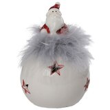  Rabbler, novogodišnja figura, keramička, Deda Mraz na grudvi, led, 16cm ( 760341 ) Cene