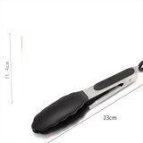 Venisymlis Profesionalne Kuhinjske Klešče, 23 Cm Črne Klešče Za Žar Iz Nerjavečega Jekla In Živilskega Silikona, (22124611) | Shoptok.si