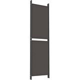 Sobna pregrada s 5 panela smeđa 250x180 cm od tkanine | Shoptok.si