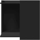  Kutija za mačji pijesak crna 53x53x51 cm konstruirano drvo | Eponuda.com