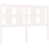  Uzglavlje za krevet bijelo 125 5x4x100 cm od masivne borovine | shoptok.hr