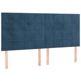 vidaXL Krevet s oprugama i madracem tamnoplavi 180x200 cm baršunasti | shoptok.hr