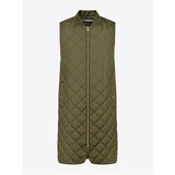 Geox Khaki Womens Long Quilted Vest - Women Cijene