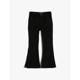 Koton Spanish Leg Denim Pants with Slits and Pockets, Cotton - Flare Jeans | shoptok.hr