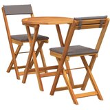  Vrtni set za objed 3 kom. Prirodna nafta Čvrsto drvo akacije | shoptok.hr