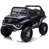 Džip Mercedes UNIMOG sa mekim gumama i kožnim sedištem - Crni (SM-25503C) Cene