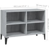 TV ormarić s metalnim nogama boja sivog hrasta 69,5x30x50 cm | Eponuda.ba