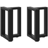vidaXL noge jedilne mize v obliki črke t 2 kos črna 28x25x(42-43) cm Cene