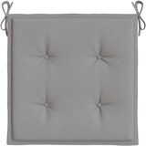  Jastuci za vrtne stolice 4 kom sivi 40 x 40 x 3 cm od tkanine | shoptok.hr
