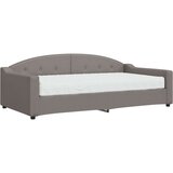  Dnevni krevet s madracem smeđesivi 100 x 200 cm od tkanine | shoptok.hr