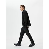 Koton Fabric Trousers with Lace Waist Slim Fit Pocket Detail | Shoptok.si