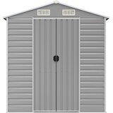  Vrtna kućica svijetlosiva 191x640x198 cm pocinčani čelik | shoptok.hr