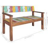 vidaXL Klop 115 cm trden predelan les | Shoptok.si