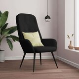  Stolica za opuštanje crna baršunasta | shoptok.hr