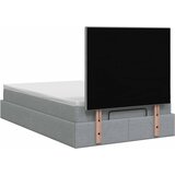  Krevet od pjene s madracem i LED-om Svjetlosiva 120 x 200 cm | shoptok.hr