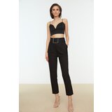 Trendyol Pantalone od crnog kamena sa crnim pojasom bijela | ePonuda.com