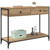  Konzolna stolica s ladicama Umjetnički hrast 100 x 34,5 x 75 cm | shoptok.hr