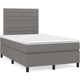  Krevet s oprugama i madracem tamnosivi 120 x 200 cm od tkanine | shoptok.hr