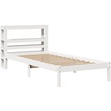  Okvir kreveta bez madraca bijeli 75 x 190 cm masivna borovina | shoptok.hr