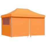 vidaXL Zložljivi pop-up šotor za zabave 4 stranice oranžna | Shoptok.si