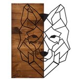 WALLXPERT Zidna dekoracija Wolf1, 45,5 x 58 cm, Crna | Eponuda.ba