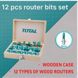 Total 12-delni set rezkarjev (6 mm) (TACSR0121) | Shoptok.si