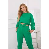 Kesi Insulated set with a short sweatshirt green | shoptok.hr