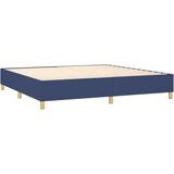  Krevet box spring s madracem LED plavi 200x200 cm od tkanine | shoptok.hr