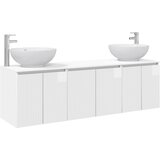  Set ormarića za kupaonicu 3 kom. Bijela visokog sjaja | shoptok.hr