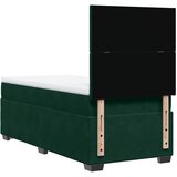 Box spring krevet s madracem tamnozeleni 80 x 200 cm baršunasti | shoptok.hr
