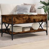 vidaXL Stolić za kavu boja hrasta 100 x 50 x 50 cm od drva i metala | shoptok.hr