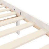  Za krevet s uzglavljem bijeli 200x200 cm od masivnog drva | shoptok.hr