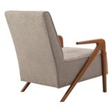 Atelier Del Sofa fotelja larus wood berjer walnut grey