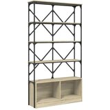 Furnova Knjižna omara sonoma hrast 100x26x180 cm inženirski les, (21951075) | Shoptok.si