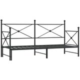  Krevet na rasklapanje bez madraca crni 90x190 cm čelik | shoptok.hr